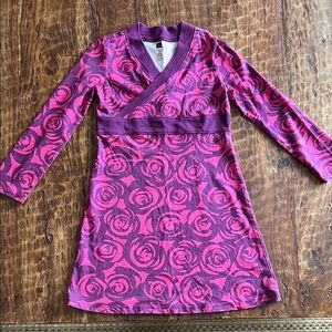 Tea Collection Purple & Pink Long Sleeve Dress